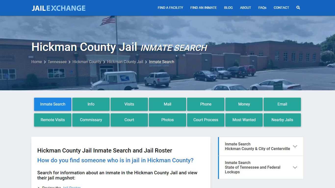 Inmate Search: Roster & Mugshots - Hickman County Jail, TN